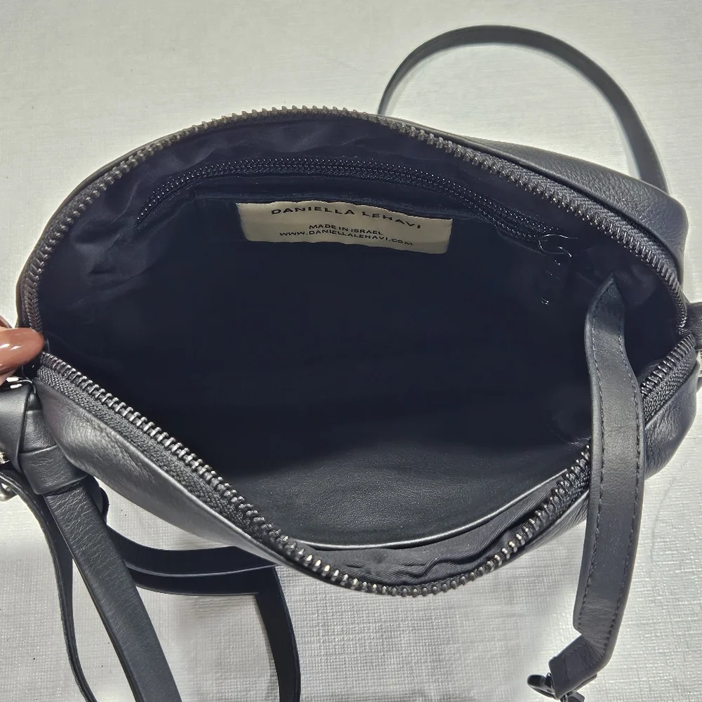 Daniella Lahavi‎ ALMA Black and White Leather Crossbody Bag